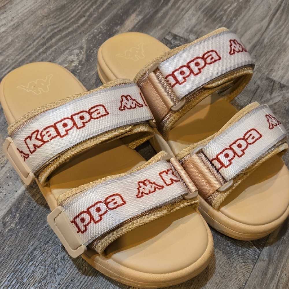 Kappa Sandals - Tan and Red - 10